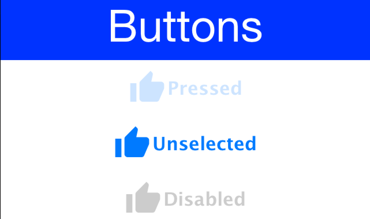 Pressed/Selected Icon Font & UTF-8